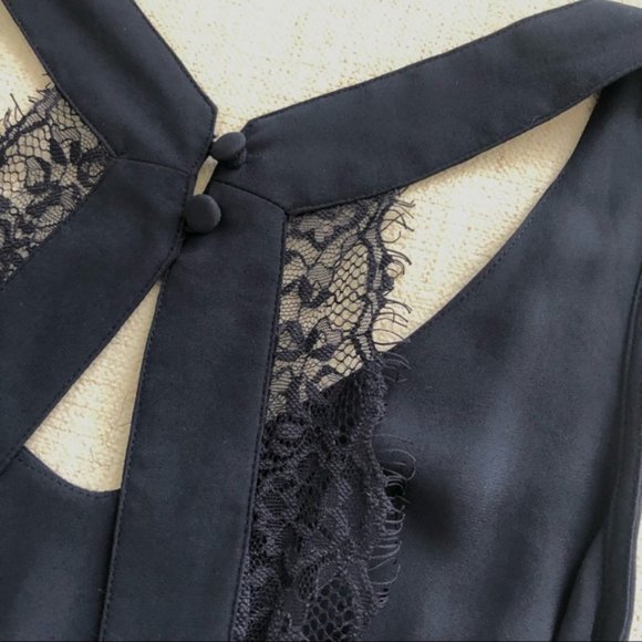 Divided by H&M Navy Lace Open Back Romper with Pockets! - Picture 10 of 16